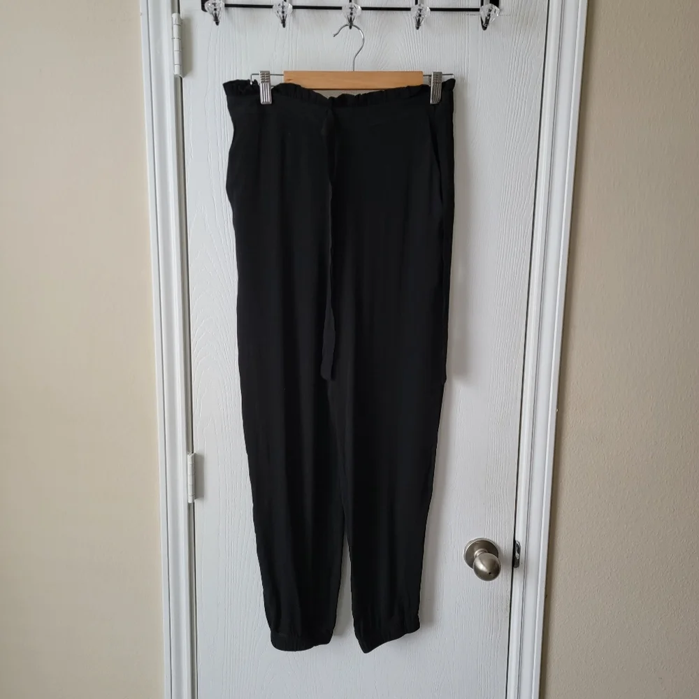 Aqua Paper Bag Joggers - Picture 2 of 11